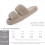 Γυναικείες παντόφλες Memory Foam Fuzzy Μαύρες, μέγεθος 6,5-8 6
