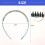 Teeth Comb Headbands Floral Pattern 4 Pcs 3