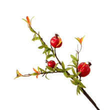 Brainsí Torthaí Réalaíocha Maisiúcháin Pomegranate Saorga Gais Bréige Cúr Ardchaighdeáin le haghaidh Socruithe Vása Bainise Oifige Baile le