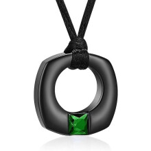 Circle of Life Cremation Jewelry for Ashes Crystal Urn Necklace for Women/Men Birthstone Urn Locket Keepsake Ashes Jewelry