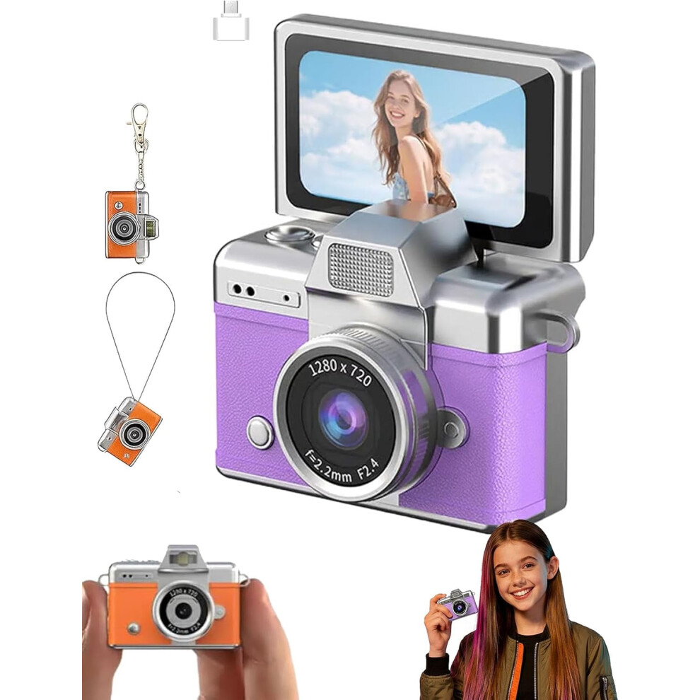 Mini Digital Camera With 1.47 In Lcd Screen, 1080P Keychain Camera With Built-In Flash And 32Gb Memory For Travel And Daily Photography 9313598245731