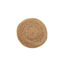 Rustic Vintage Dining Decor Eco-Friendly Natural Fibers Hand Made Jute Placemats Thick Weave Mat Heat Resistant Woven Mats Sustainable Table