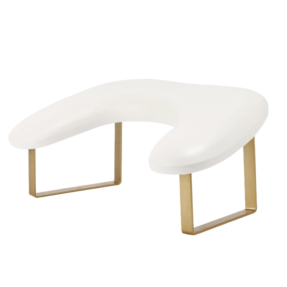 White Arm Rest For Nails Tech U Shaped With Detachable Brackets With Stable Base Nail Hand Rest