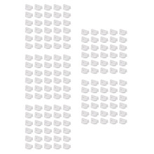 2500Pcs Durable White Hair Rope Fixing Buckles for Ponytail Holders