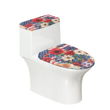 Housse de protection souple pour WC avec élastique de fixation. Compatible avec toutes les formes de toilettes. Lot de 2 housses anti-poussière