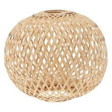 Abat-jour tressé en bambou pour suspension de plafond de restaurant, 21 x 20 cm