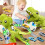 Dinosaurbilsett med 6 pull-back-biler og transportbil – Bursdagsgave til gutter 3-5+, under $5 1