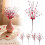Artificial Berry Floral Stems with Hearts - Red, 6 pcs 5
