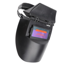 Solar Auto‑Darkening Welding Helmet – Large View Window, Spark & Spatter Protection, Battery‑Free, Ideal for Automotive & Construction