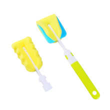 Sponge Bottle Scrubber with Handle 2 Pcs 9 Inch