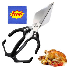 Heavy-Duty Kitchen Shears with Ergonomic Handle, for Chicken, Seafood & Bone Cutting – Black