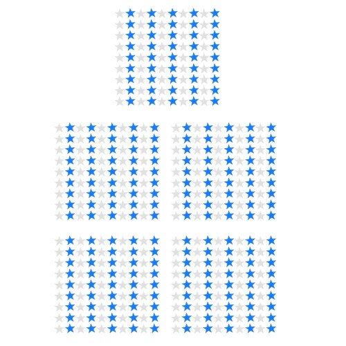 10000St Pentagram Confetti Feest Versiering