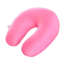 Travel Pillow Comfortable Neck Support Pillow Memory Foam Neck Portable Travel Airplane Pillow for Sleep Trip Chair Home Office Pink