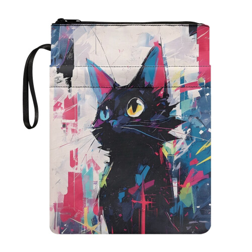Cat Pattern Waterproof Book Cover Sleeve with Pocket