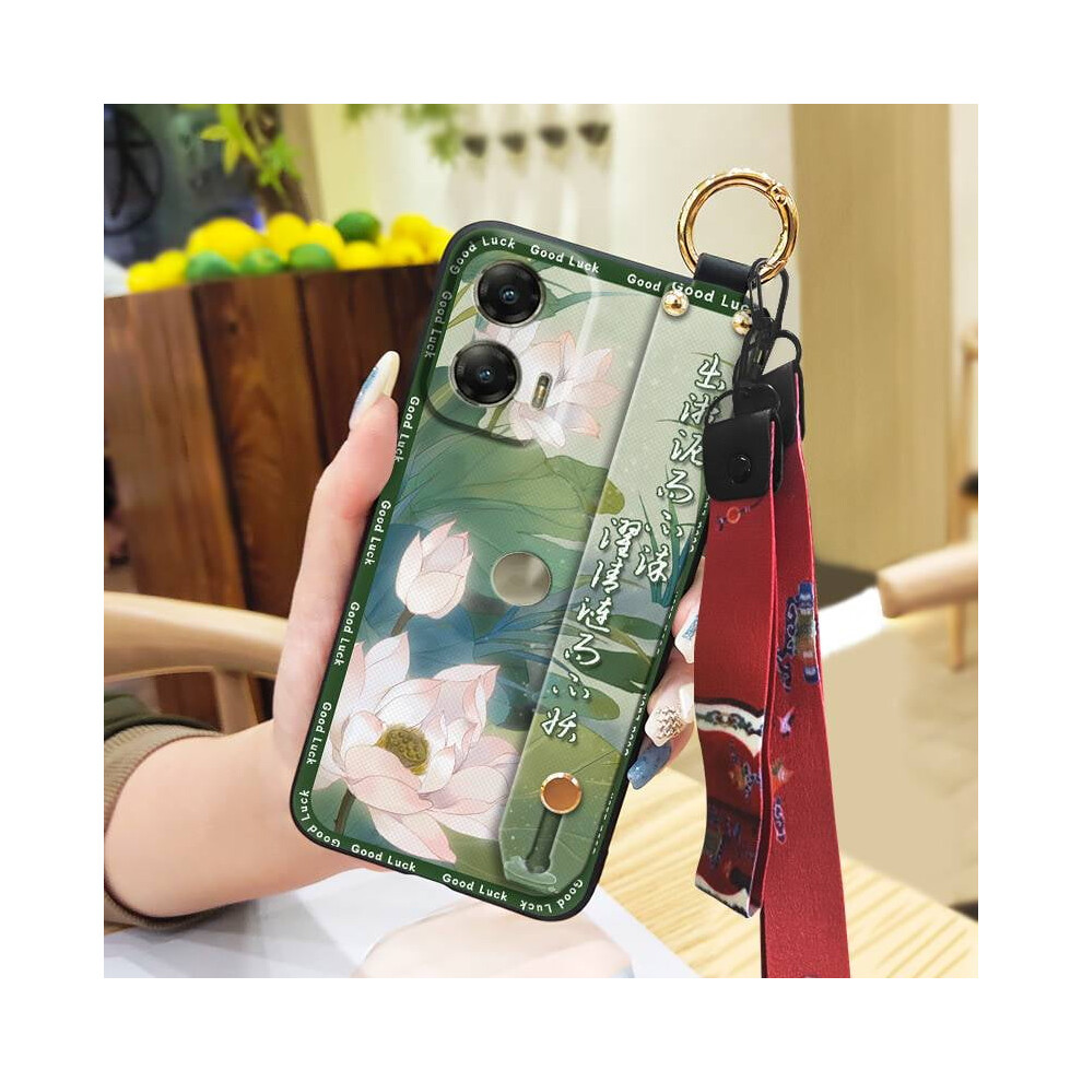 Phone Case For Moto G Stylus 5G 2024, Wrist Strap, Anti-Dust, Shockproof, Waterproof, Durable Lanyard Ring, Chinese Style 9180435278296