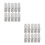 20Pièces Lampes Auto Cob Argent Silicone Sécurisées Éco 1