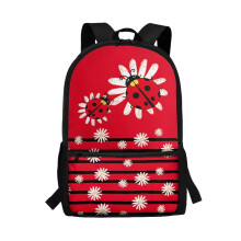 Rucsac Red Ladybug pentru copii, pentru fete și băieți – Ghiozdan școlar ușor, respirabil, multifuncțional, compatibil de la grădiniță la