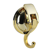 Suction Cup Hook Gold-Plated Flower Design 1 Pack