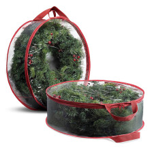 Christmas Tree Storage Bag 29.9"x7.9", Wreath Protection & Insect Proof, Red – Compatible with Standard Trees