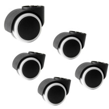 5 roți pentru scaune de birou, roți fără picior de 2 inch, roți universale de schimb
