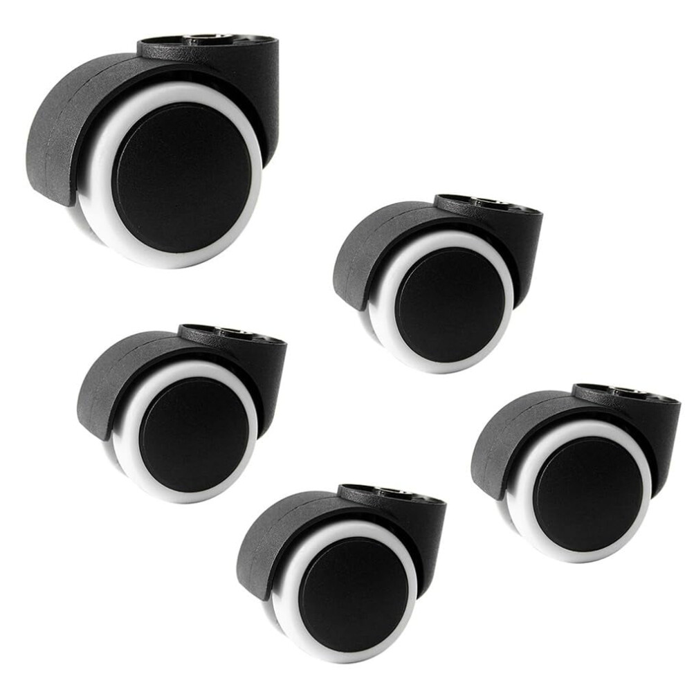 5Pcs Office Chair Casters 2Inch Stemless Castor Wheels Universal Replacement Caster 9448990710003