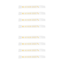 8St Witte Senior Sashes Stof Afstuderen Feest Versiering