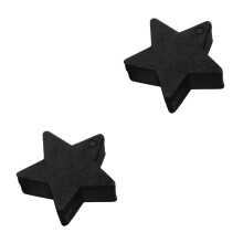 200Pcs Black Blank Star Tags Handmade Kraft Paper Wedding Gift Labels