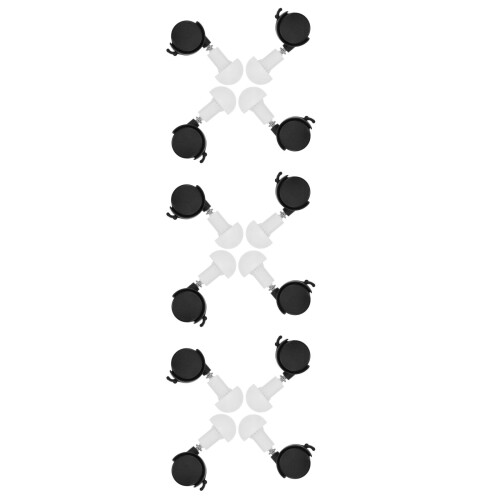 12Pcs Multi Abs+iron Cat Cage Casters Pets Cage Wheels Easy Assembly