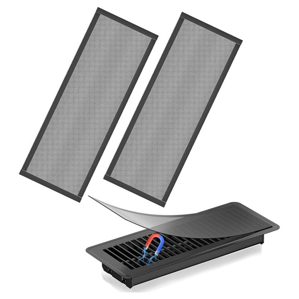 Floor Vent Covers,4X12in Magnetic Vent Covers Mesh Screen Air Vent Filter,Floor Register Vent Covers For Home Floor,A Pvc 9065194312217
