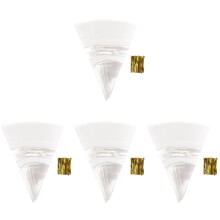 4Sets Transparent Cone Popcorn Bags Clear Food Wrapping for Treats