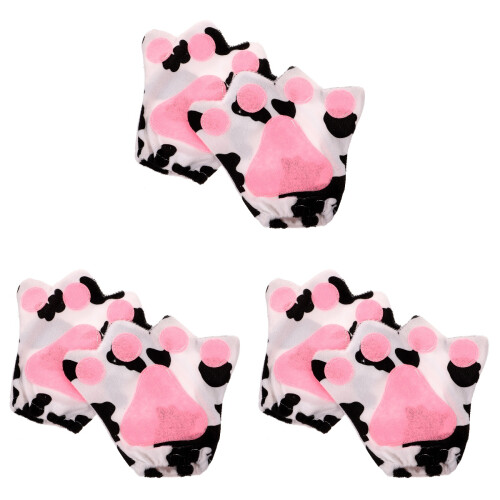 3Paires Animal Cosplay Multicolores Doux Pour Performances