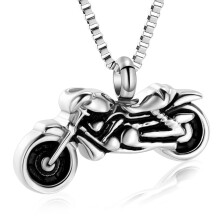 Motorcycle Urn Necklace Ashes Keepsake Pendant