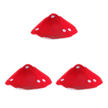 3 stuks paddenstoelmutsen, grappige mutsen met paddenstoeldecoratie voor kinderen, verkleedkostuums, cosplay, Halloweenkostuummutsen