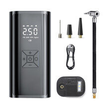 Portable 150PSI Tire Inflator with 6000mAh Battery & LED Light, Compatible with Cars, Bikes, Balls, Motorcycles