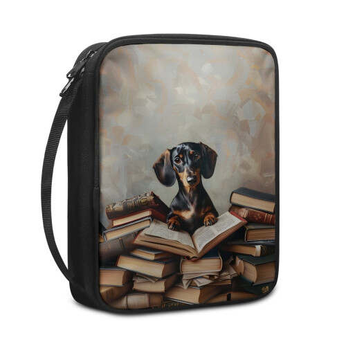 Εξώφυλλο Βίβλου με Εκτύπωση Βιβλίου Dachshund για Γυναίκες & Άνδρες – Be Strong, Ελαφριά