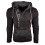 Herren-Strickjacke aus Acryl, Kapuzenpullover, Langarm, Strickjacke 1