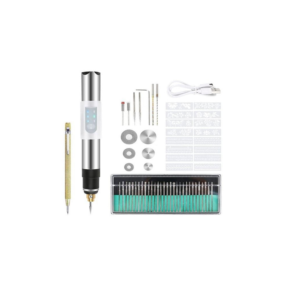 Mini Rechargeable Electric Engraving Pen & Grinding Machine (Lithium Battery) - for Nail Art, Polishing, Lettering & Small-Scale Grinding