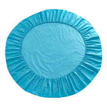 Drap-housse rond 200 x 200 cm, bonnet de 25 cm de profondeur, léger et respirant, couleur unie, infroissable, lavable en machine
