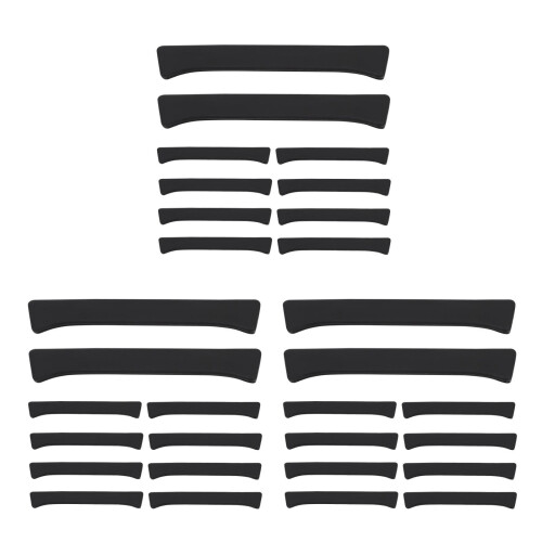 30Pièces Couvre-Tête Extensible Noir Protection Bois Camping