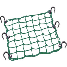 Lite lastenett 15"x15" (strekker seg til 30"x30"), tykke kroker, kjerne av naturlig lateks, 2"x2" netting, kraftig strikknett for motorsykkel,