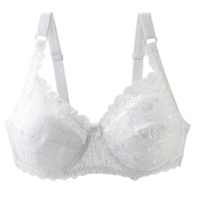 Sexy Damen-BH mit floraler Spitze, tiefem Ausschnitt, Bügel, ungefüttert, Bralette-Cup