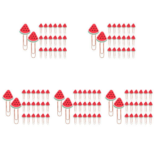100Pièces Clips Rouge Multi-Usage Résistants Documents Notes