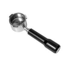 38 mm espressoportafilter met zwart handvat - filtermandje van 304 roestvrij staal voor koffiemachines voor thuisgebruik en commercieel gebruik