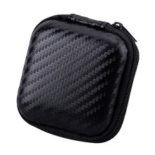 Custodia per auricolari, custodia rigida in EVA per il trasporto di auricolari, piccola custodia con cerniera per auricolari wireless/cablati,