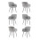 (Light Grey, Set of 6) GOEURVANT Dining Chairs 3