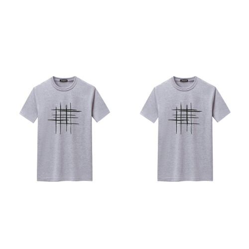2Pièces T-Shirt Été Courtes Lettre Imprimée