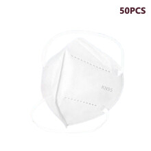 50Pcs KN95 Masks for Adults Carry KN95 Masks Portable Hygienic Anywhere Face Masks White