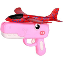 Dinosaur Airplane Launcher Toy Pink Foam Glider
