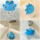 Silicone Bathtub Overflow Drain Cover Blue 5