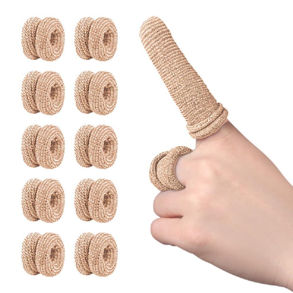 10-Pack Tubular Finger Bandages â Elastic Cotton, Breathable, for Sprains, Swelling, Cuts | Compatible with Sports, Gardening, Work